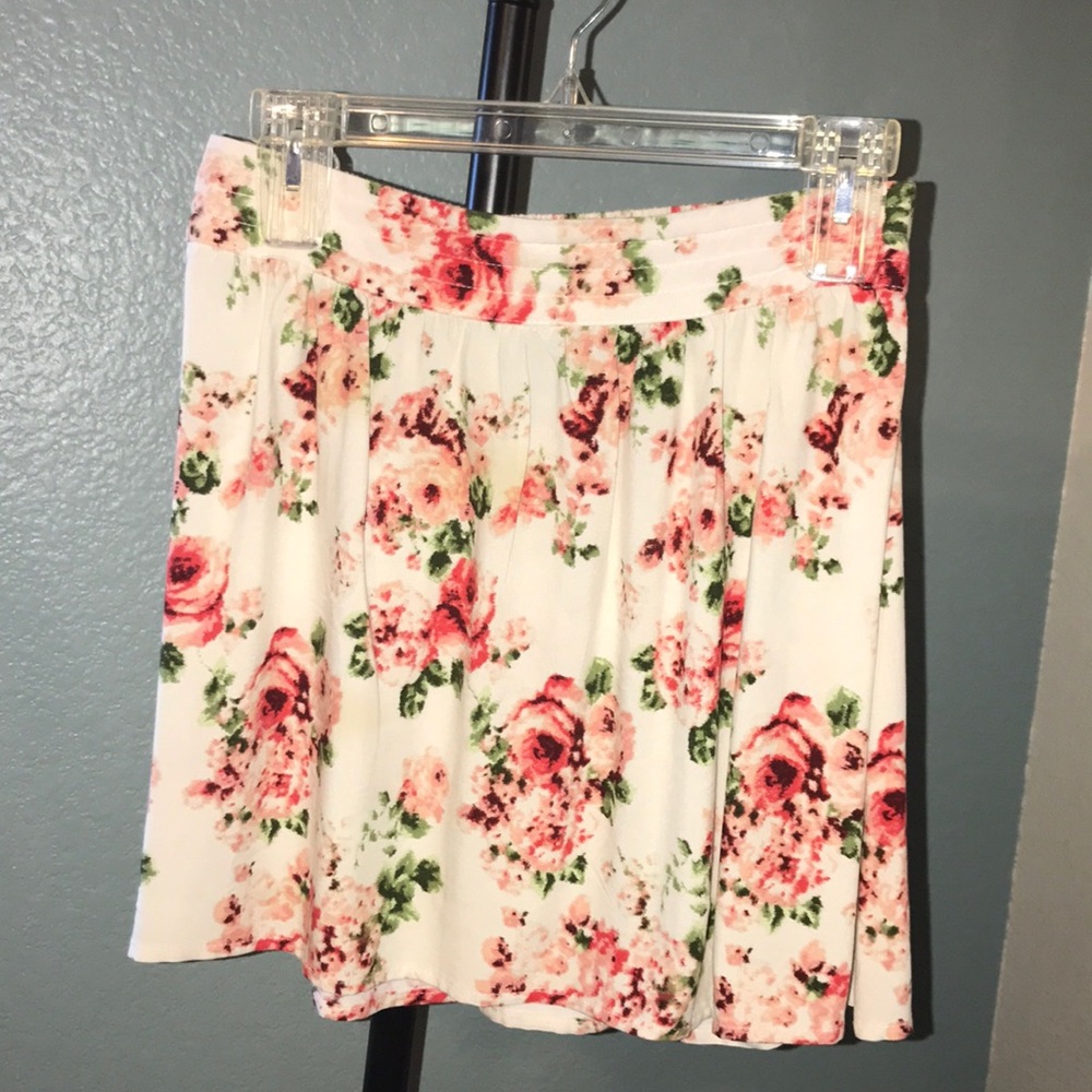 Floral skater skirt
